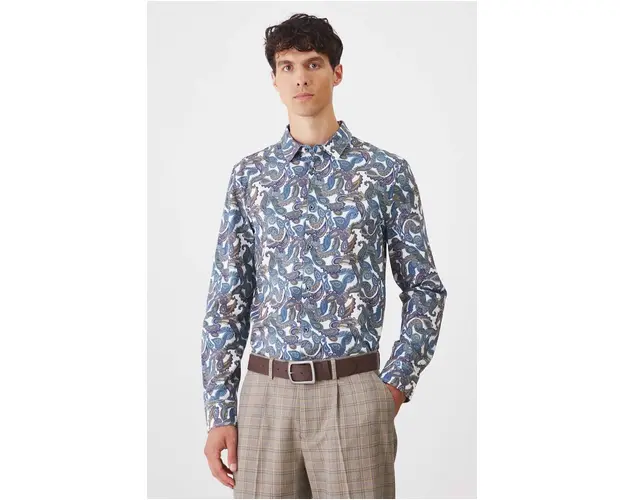 Medicine camasa barbati, cu guler clasic, slim