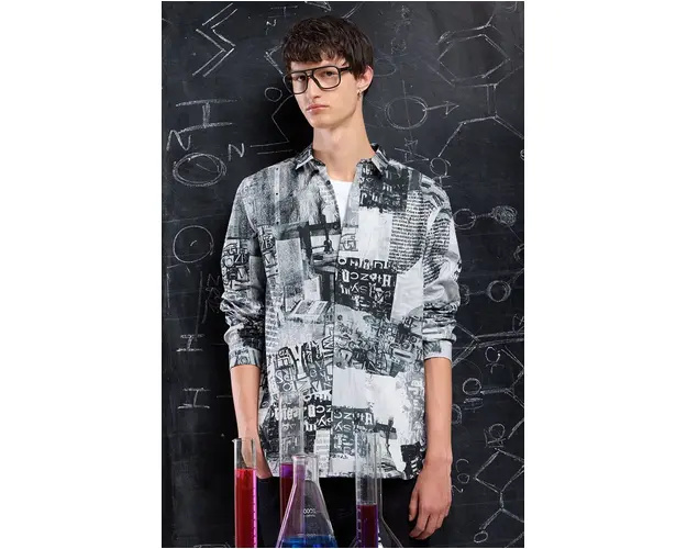 Medicine camasa barbati, cu guler clasic, regular