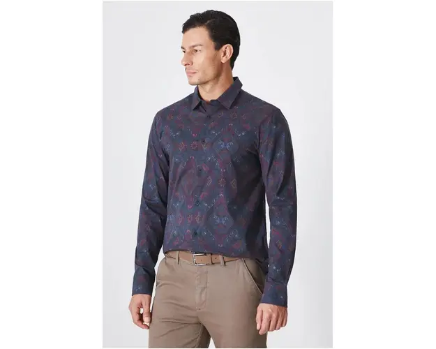 Medicine camasa barbati, cu guler clasic, slim