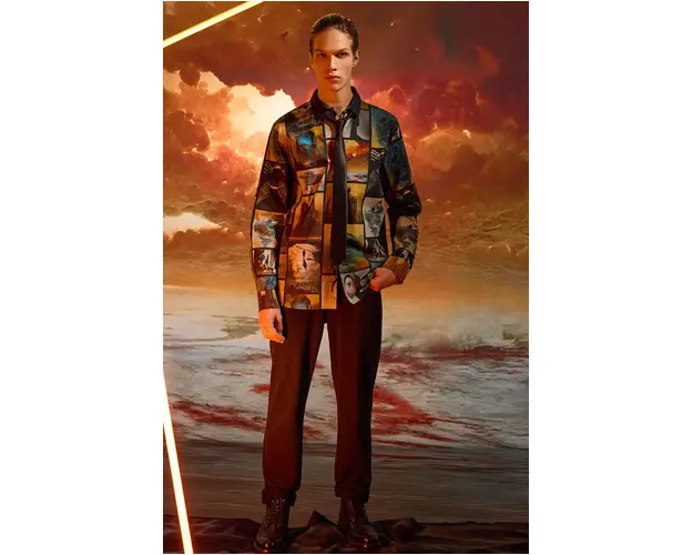 Medicine camasa barbati, cu guler clasic, regular