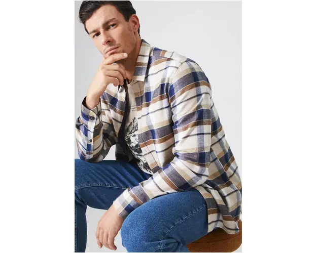 Medicine camasa din bumbac barbati, cu guler clasic, regular