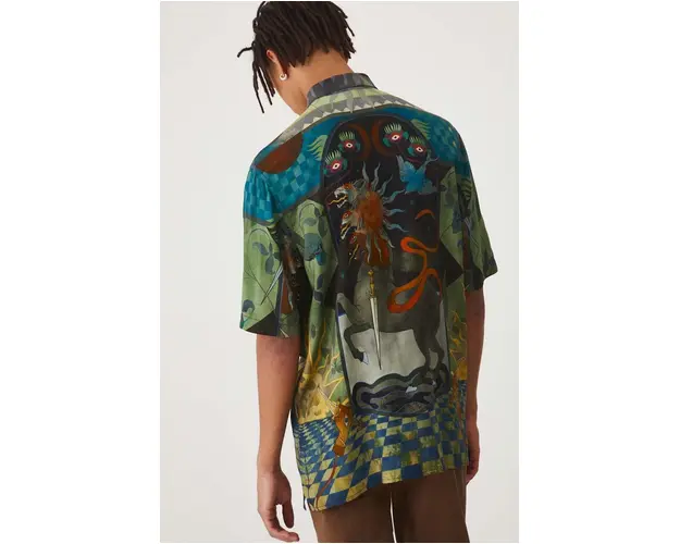 Medicine camasa barbati, cu guler clasic, relaxed