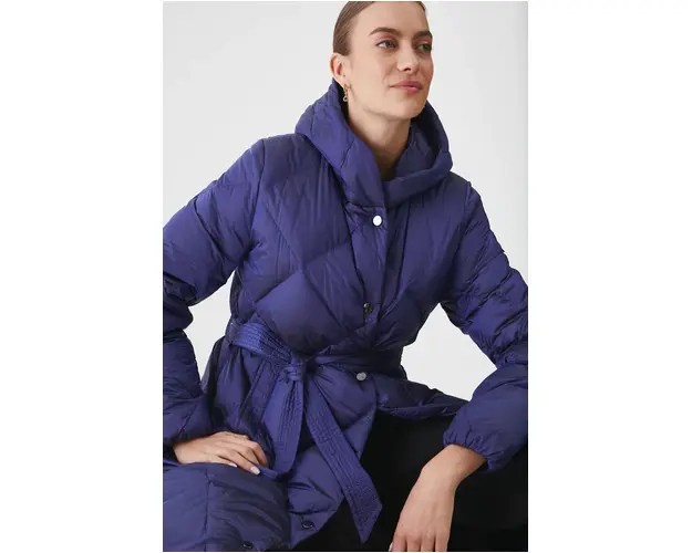 Medicine palton de puf culoarea violet, de iarna