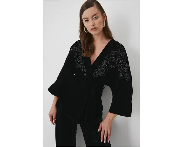 Medicine kimono femei, culoarea negru