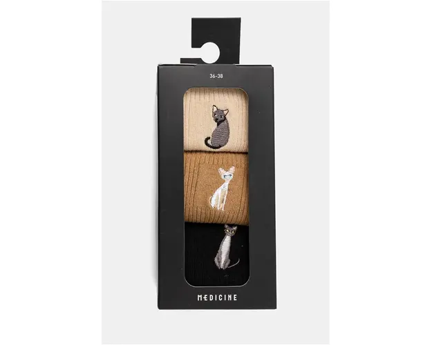 Medicine ciorapi de bumbac 3-pack femei