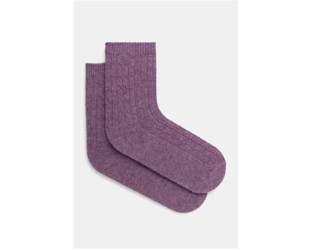 Medicine sosete din amestec de lana culoarea violet