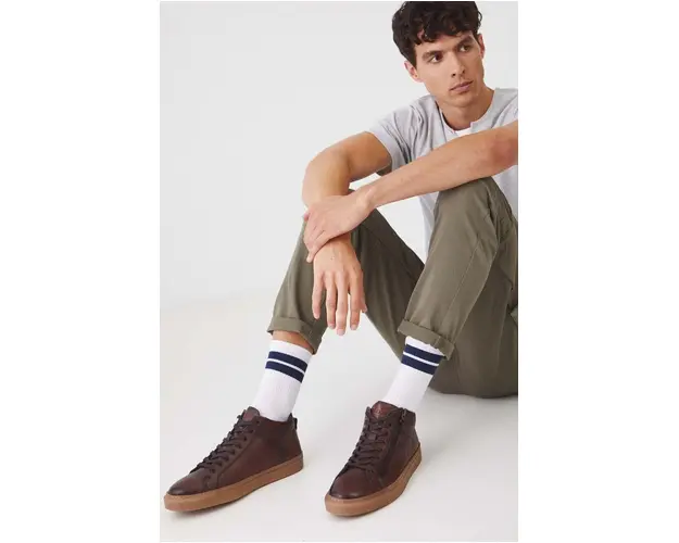 Medicine pantofi de piele barbati, culoarea maro