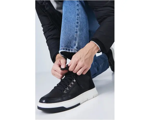 Medicine ghete de piele barbati, culoarea negru