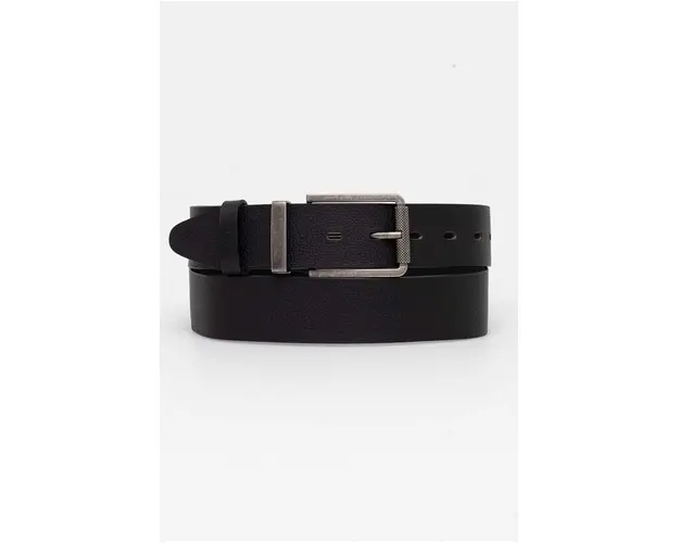 Medicine curea de piele barbati, culoarea negru