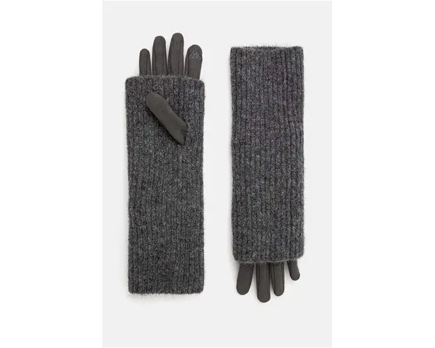 Medicine manusi din amestec de lana femei, culoarea gri