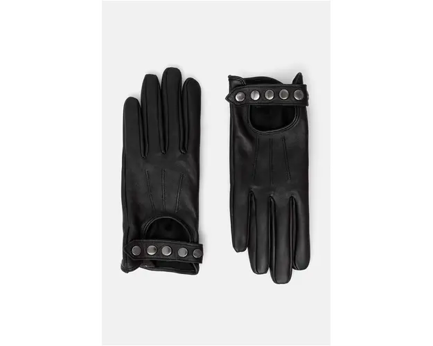 Medicine manusi de piele femei, culoarea negru