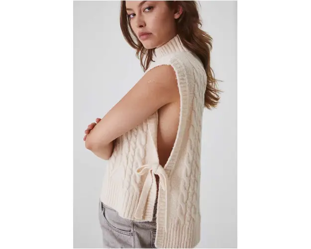 Medicine poncho femei, culoarea bej