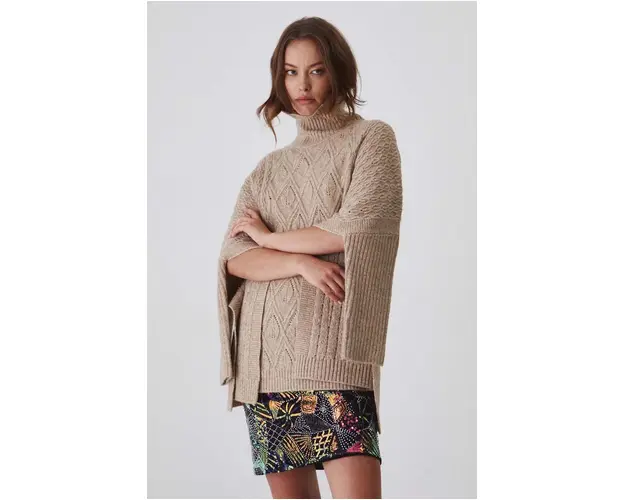 Medicine poncho culoarea bej