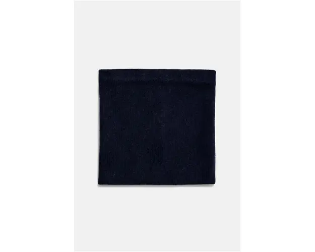 Medicine fular impletit barbati, culoarea albastru marin, neted