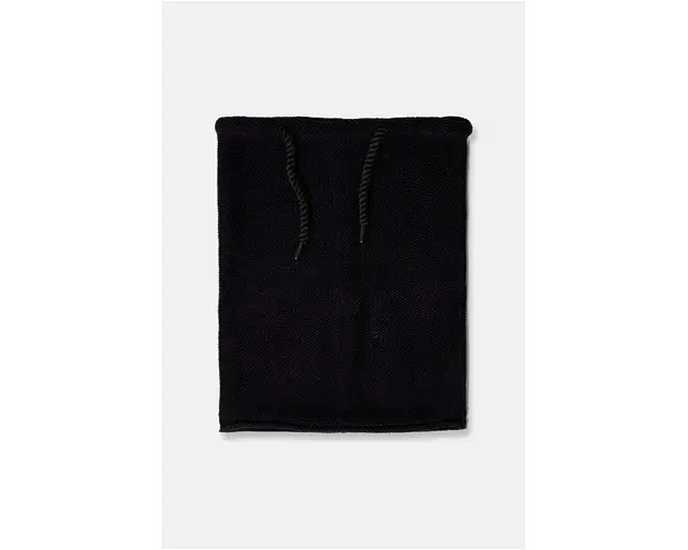 Medicine fular circular din bumbac culoarea negru, neted