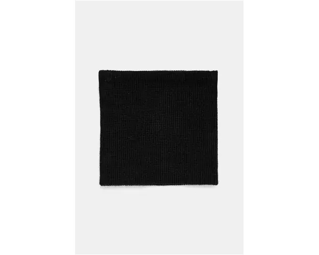 Medicine fular din amestec de lana culoarea negru, neted