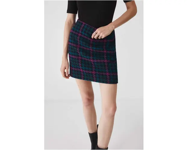 Medicine fusta din amestec de lana mini, drept