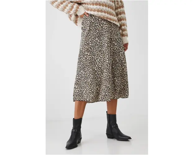 Medicine fusta culoarea bej, maxi, evazati