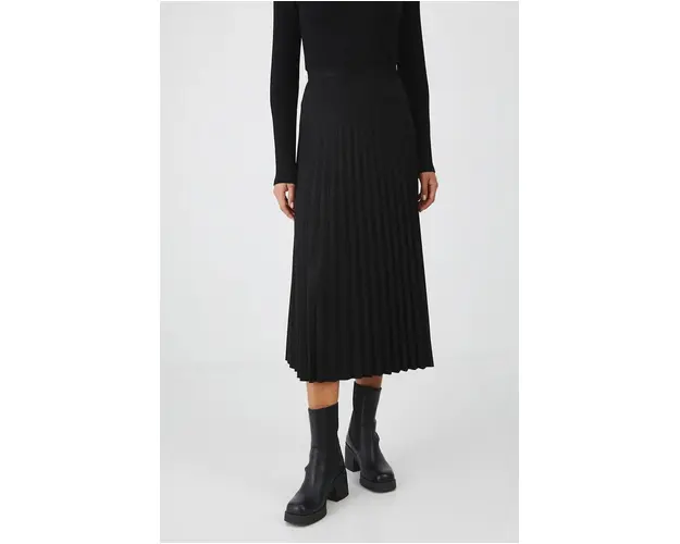 Medicine fusta culoarea negru, maxi, evazati