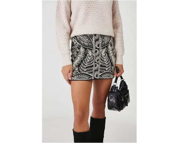 Medicine fusta culoarea negru, mini, drept