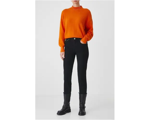 Medicine jeansi femei, culoarea negru