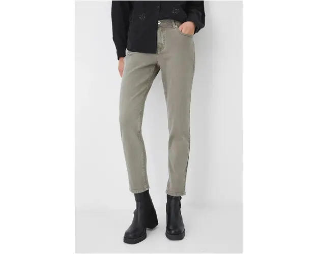 Medicine jeansi femei, culoarea verde