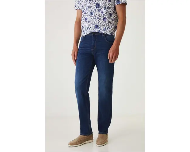 Medicine jeans barbati, culoarea bleumarin