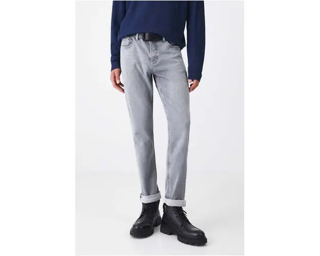 Medicine jeansi barbati, culoarea gri