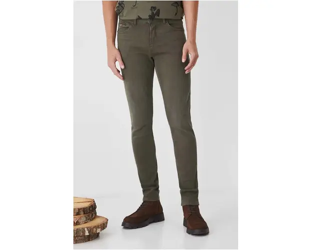 Medicine jeansi barbati, culoarea verde