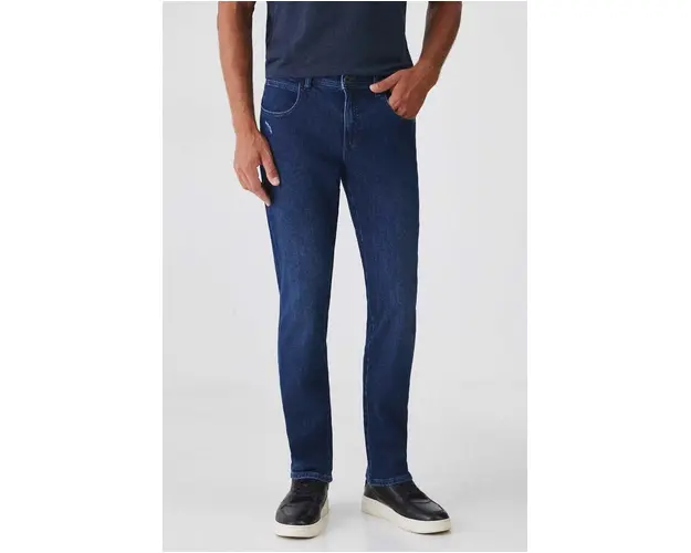 Medicine jeans barbati, culoarea bleumarin