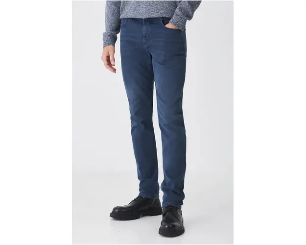 Medicine jeans barbati, culoarea bleumarin