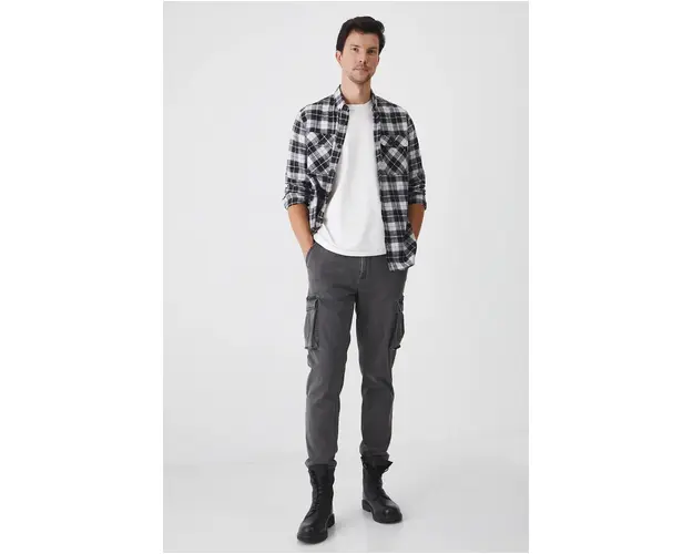 Medicine jeansi barbati, culoarea gri