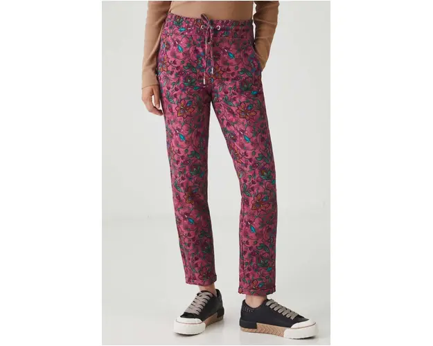 Medicine pantaloni femei, culoarea roz, modelator