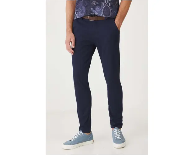 Medicine pantaloni barbati, culoarea bleumarin, mulata