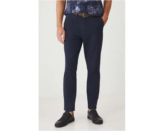 Medicine pantaloni barbati, culoarea bleumarin, chinos