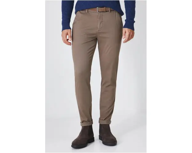 Medicine pantaloni barbati, culoarea maro, mulata