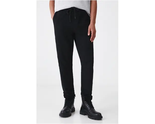 Medicine pantaloni barbati, culoarea negru, neted