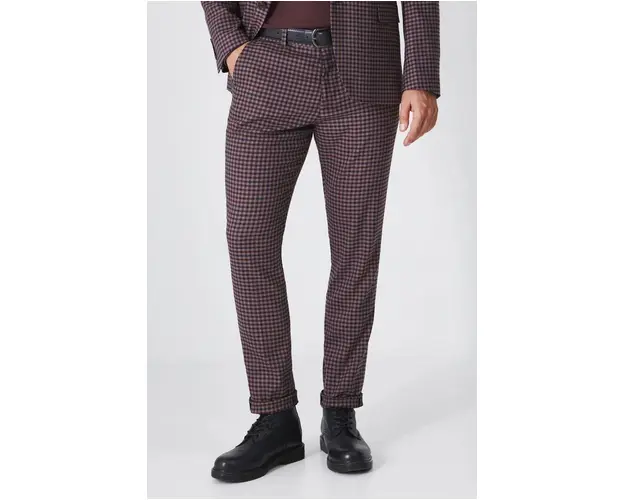 Medicine pantaloni barbati, culoarea bordo, mulata