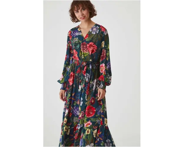 Medicine rochie culoarea verde, midi, evazati