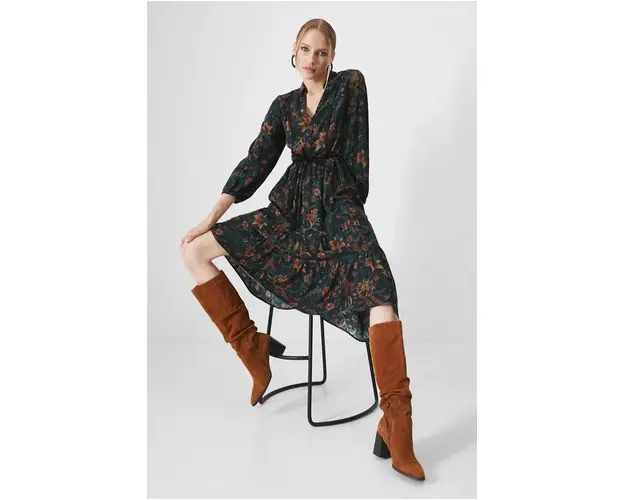 Medicine rochie midi, evazati