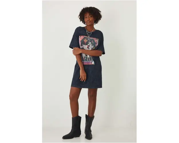 Medicine rochie culoarea gri, mini, oversize