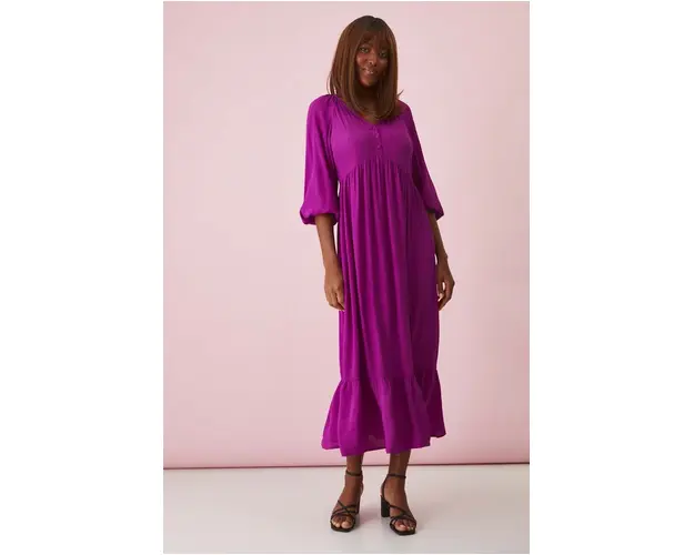 Medicine rochie culoarea violet, maxi, evazati