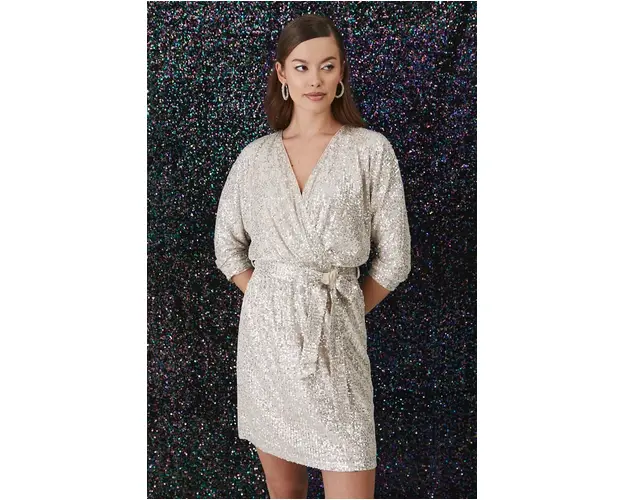 Medicine rochie culoarea bej, mini, drept