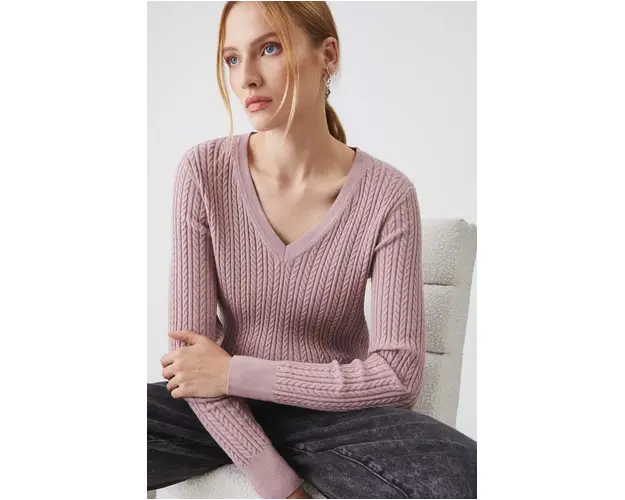 Medicine pulover femei, culoarea roz, light