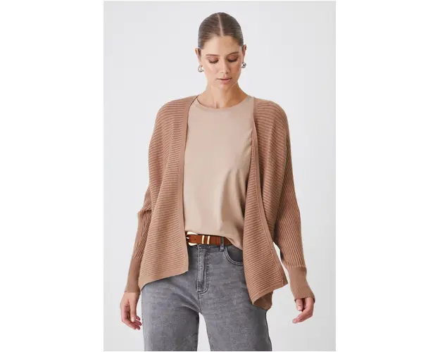 Medicine cardigan femei, culoarea bej, light