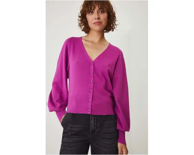Medicine cardigan femei, culoarea violet, light