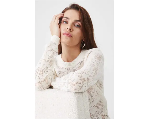 Medicine pulover femei, culoarea bej, light