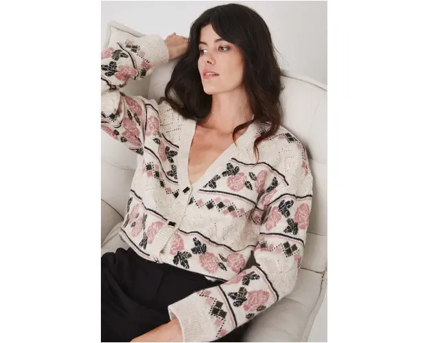 Medicine cardigan femei, culoarea bej