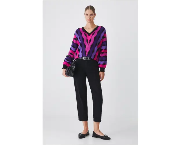 Medicine pulover femei, culoarea negru, calduros