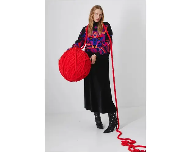 Medicine pulover femei, culoarea negru, light